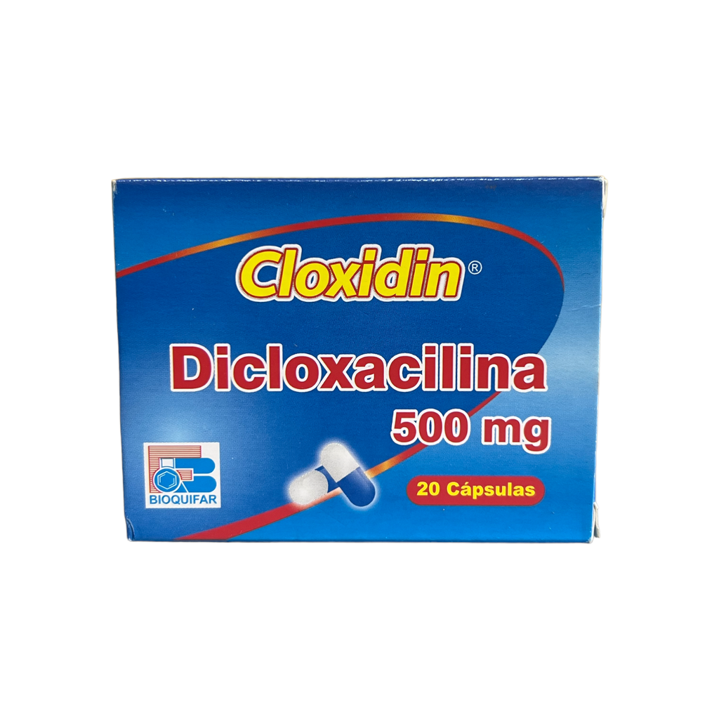 Cloxidin (Dicloxacilina) 500 Mg Caja x 20 Capsulas (Bioquifar)