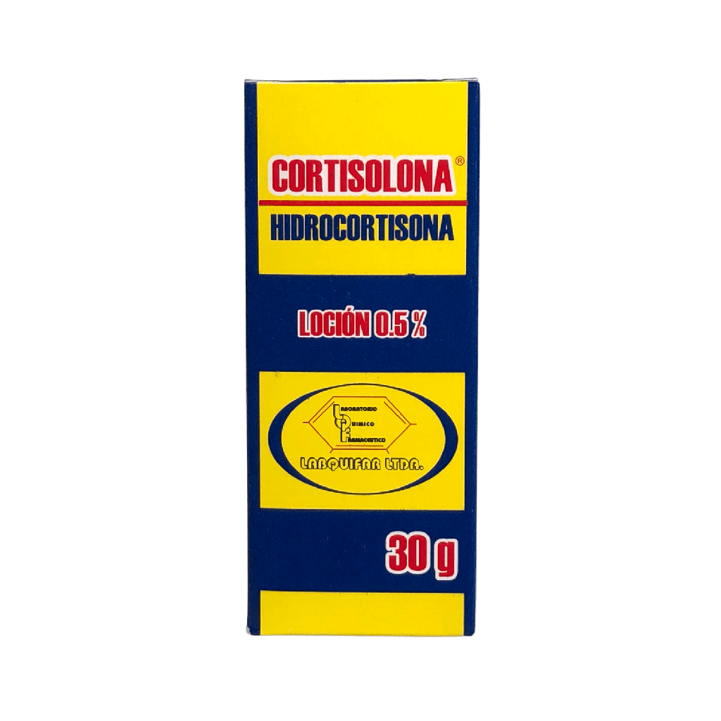 Cortisolona (Hidrocortisona) 0.5%  Locion Topica Frasco x 30 Ml (Labquifar)