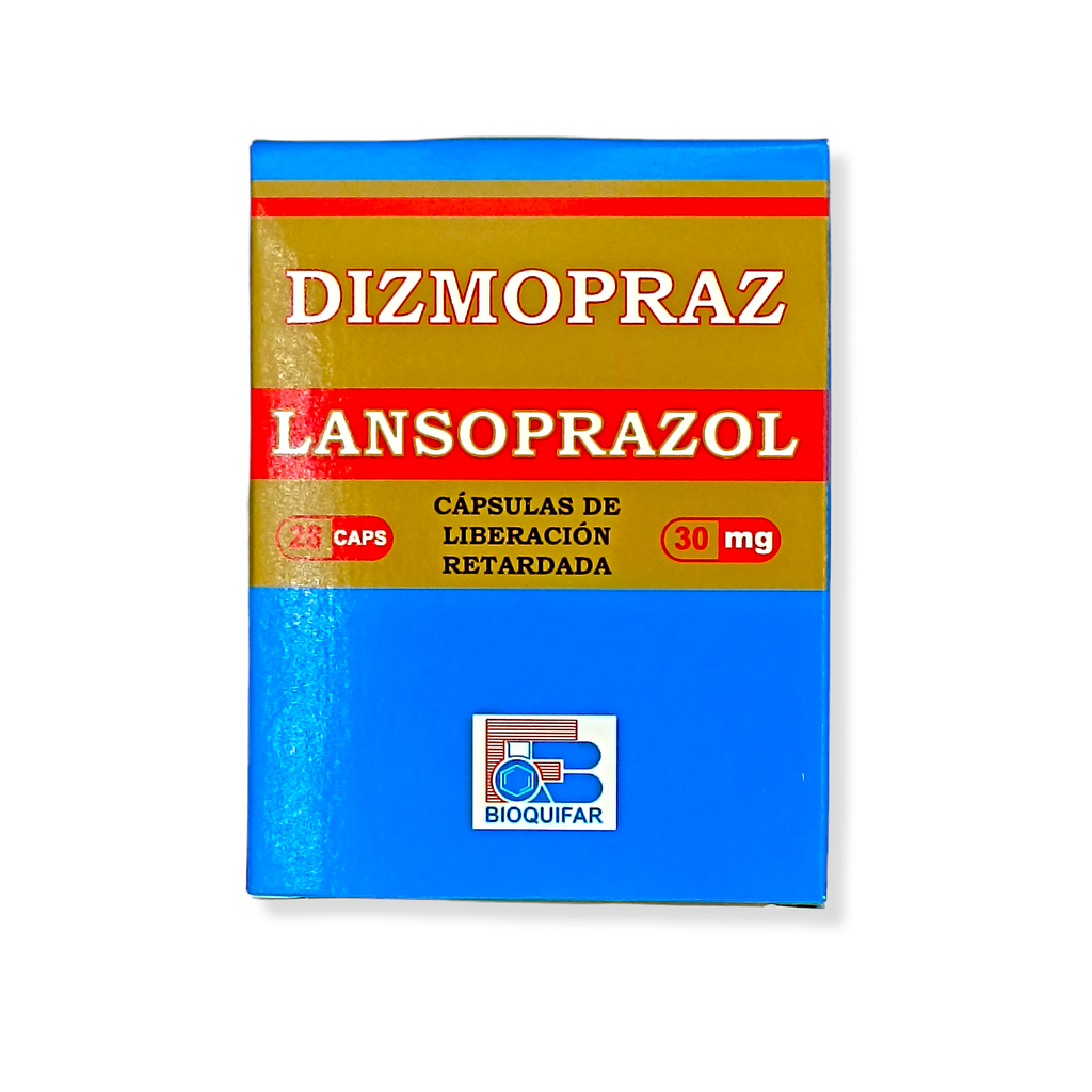 Dizmopraz (lansoprazol) 30 Mg Caja x 28 Capsulas (Bioquifar)