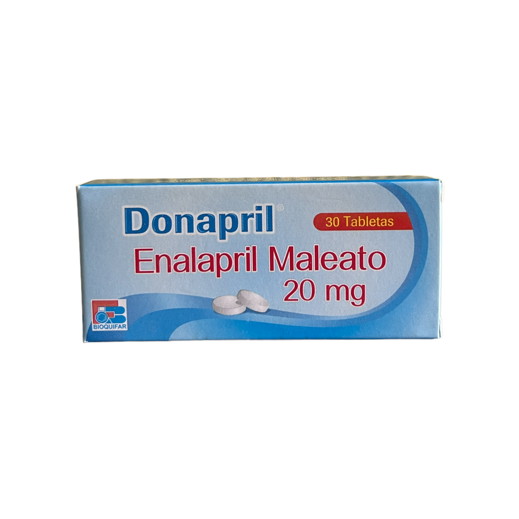 Donapril(Enalapril)20 Mg Caja x 30 Tabletas(Bioquifar)