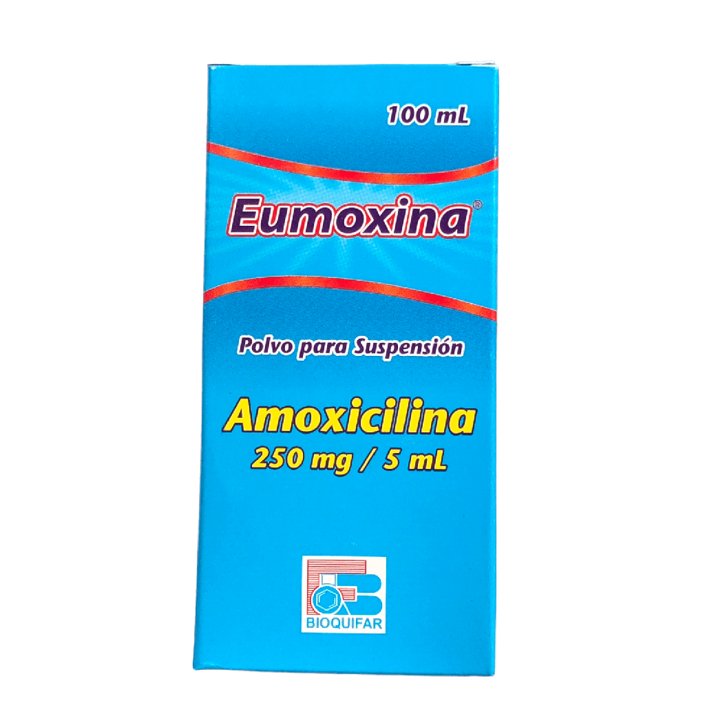 Eumoxina (Amoxicilina) 250 Mg Polvo Suspension Frasco x 100 Ml (Bioquifar)