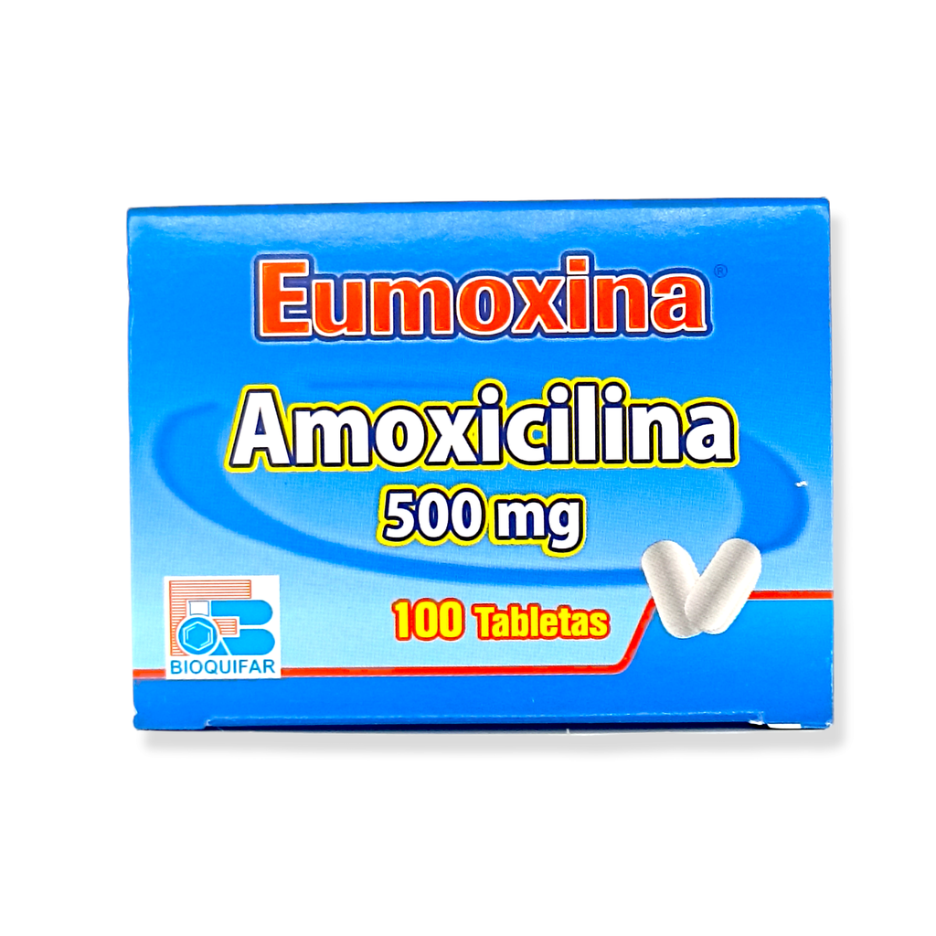 Eumoxina(Amoxicilian)500 Mg Caja x 100 Capsulas(Bioquifar)