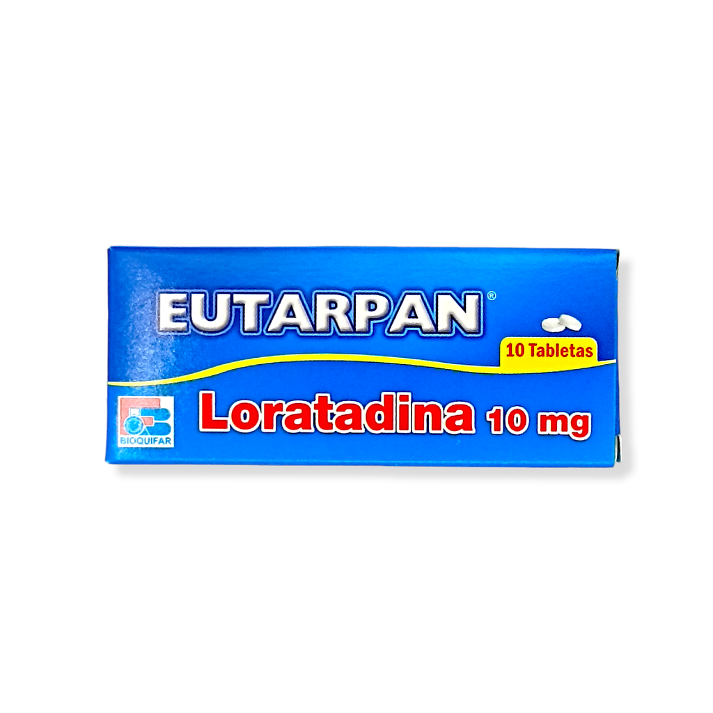 Eutarpan (Loratadina) 10 Mg Caja x 10 Tabletas (Bioquifar)