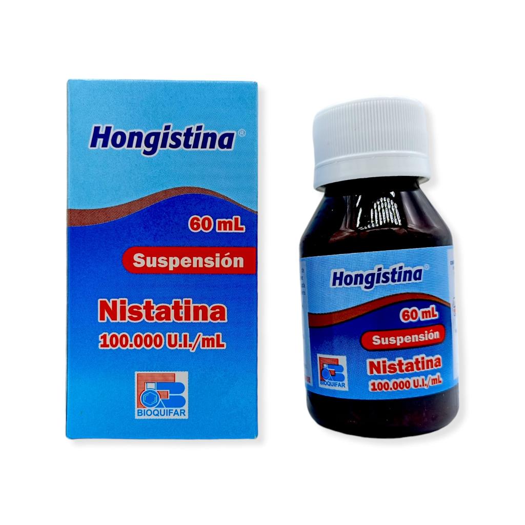 Hongistina(Nistatina)100.000 U.I/Ml Suspension Frasco x 60 Ml(Bioquifar)