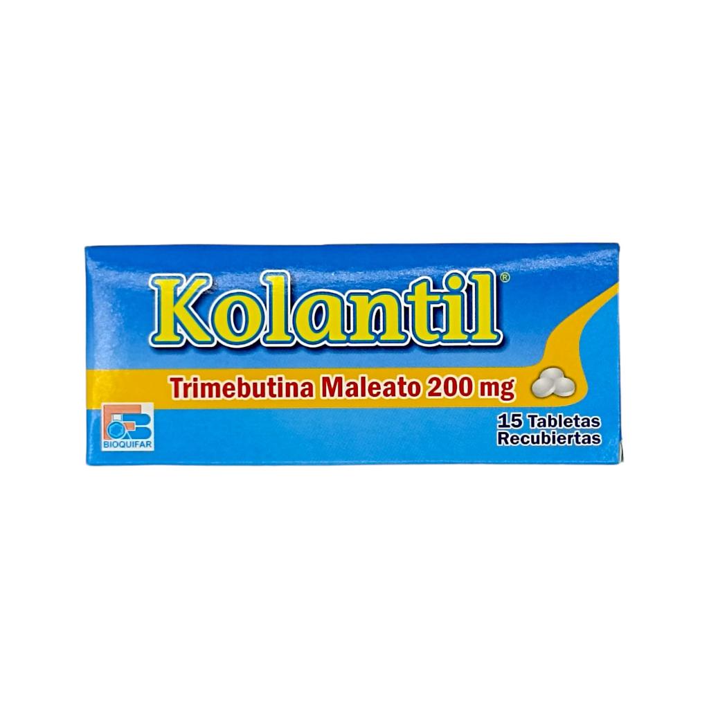 Kolantil (Trimebutina) 200 Mg Caja x 15 Tabletas (Bioquifar)