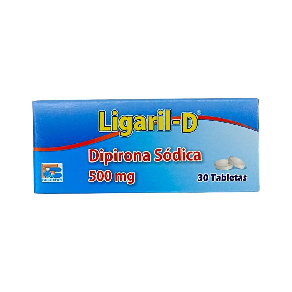 Ligaril-D (Dipirona) 500 Mg Caja x 30 Tabletas (Bioquifar)