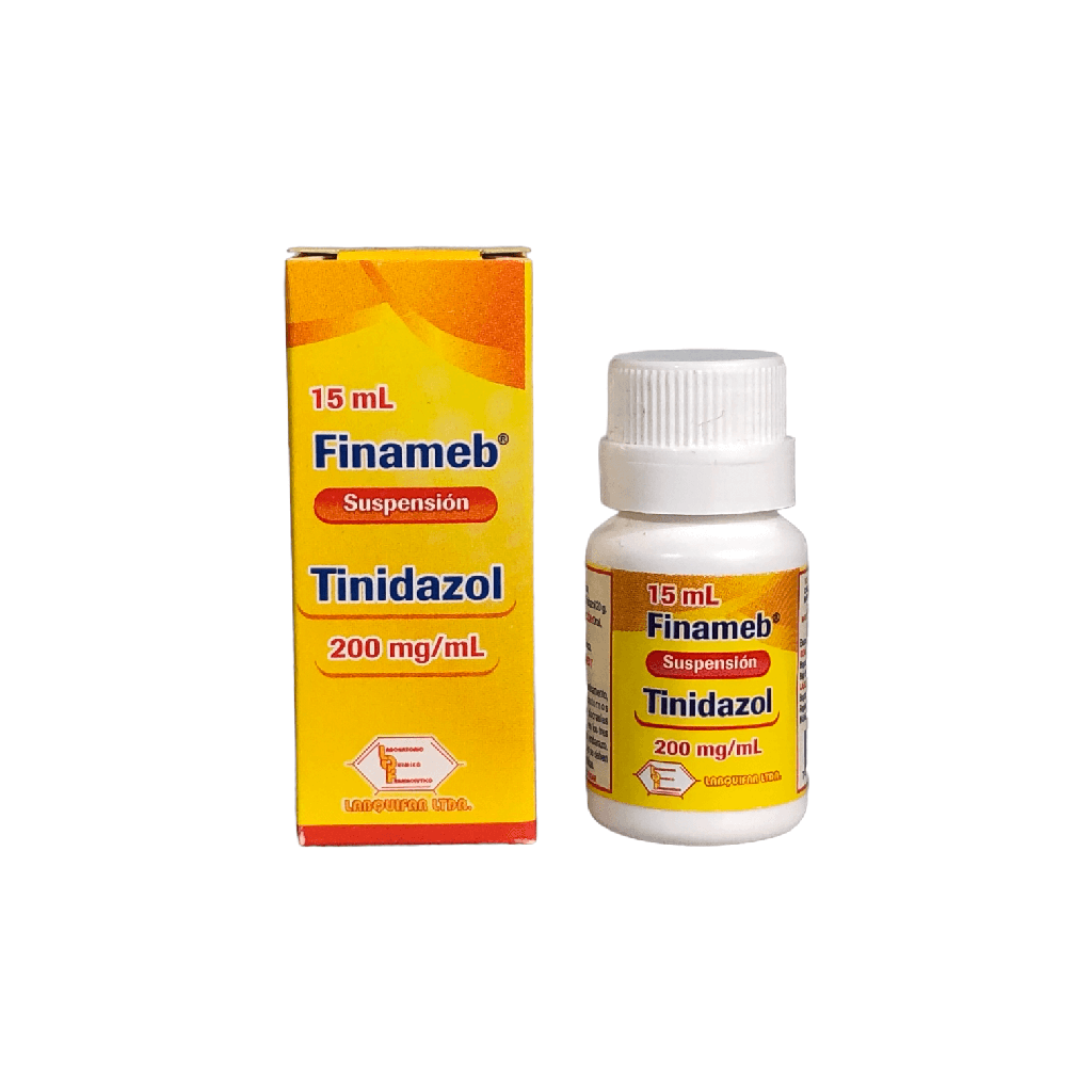 Finameb (Tinidazol) 200 Mg/Ml  Suspension Frasco x 15 Ml(Labquifar)