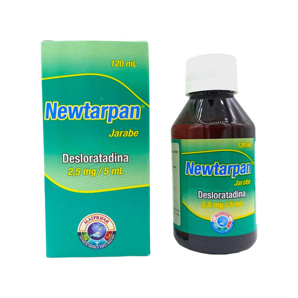 ​Newtarpan (Desloratadina) 2.5 Mg/5 Ml Jarabe Frasco x 120 Ml (Bioquifar)