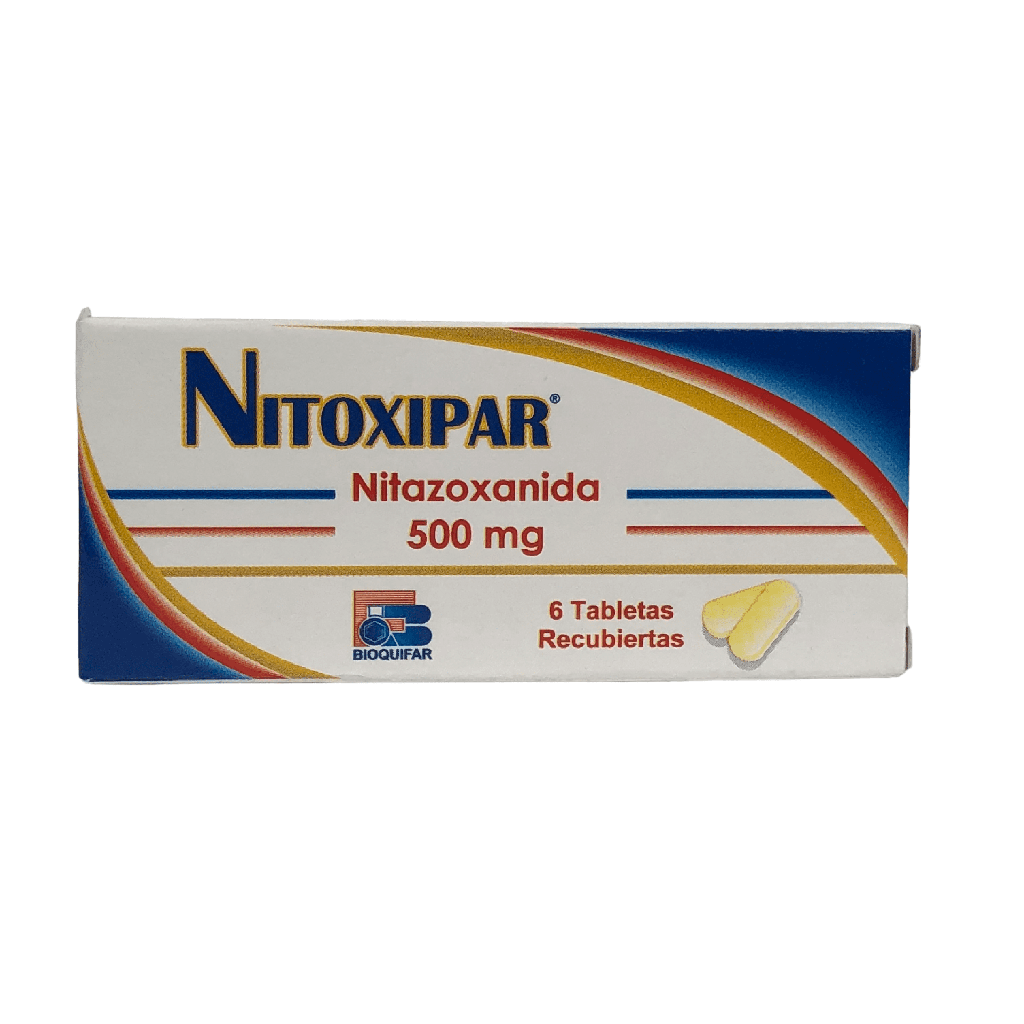 ​Nitoxipar (Nitazoxanida) 500 Mg Caja x 6 Tabletas (Bioquifar)