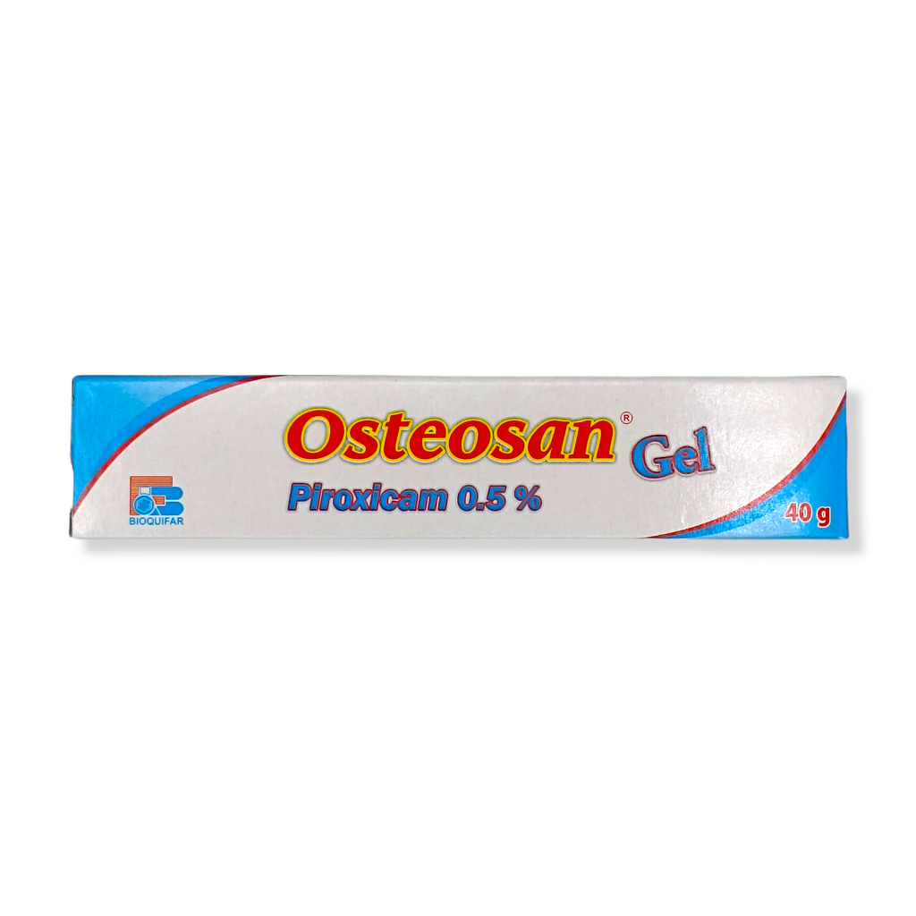 ​Osteosan (Piroxicam) 0.5 G Gel Topico Tubo x 40 Gr (Bioquifar)