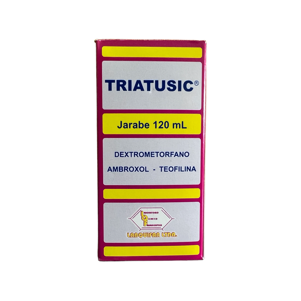 ​​Triatusic (Dextrometorfano+ambroxol+teofilina) Jarabe Frasco x 120 Ml (Labquifar)