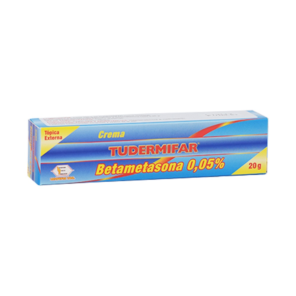 ​​Tudermifar (Betametasona) 0.05% Crema Topica Tubo x 20 Gr (Labquifar)