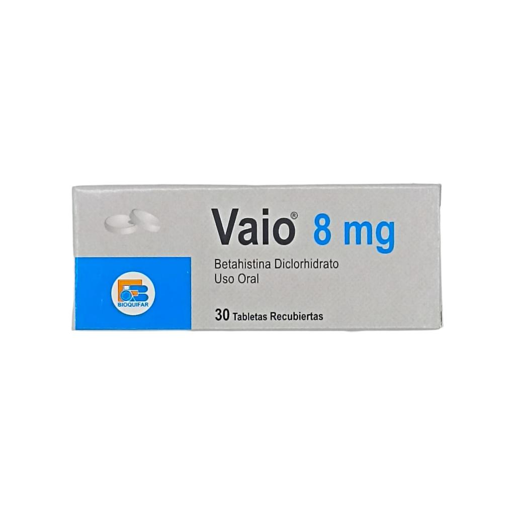 ​​Vaio (Betahistina) 8 Mg Caja x 30 Tabletas (Bioquifar)