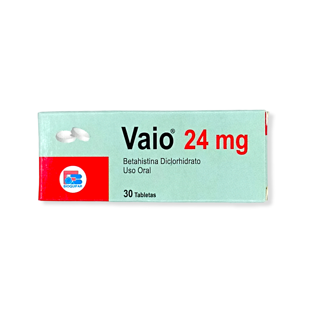 ​​Vaio (Betahistina) 24 Mg Caja x 30 Tabletas (Bioquifar)