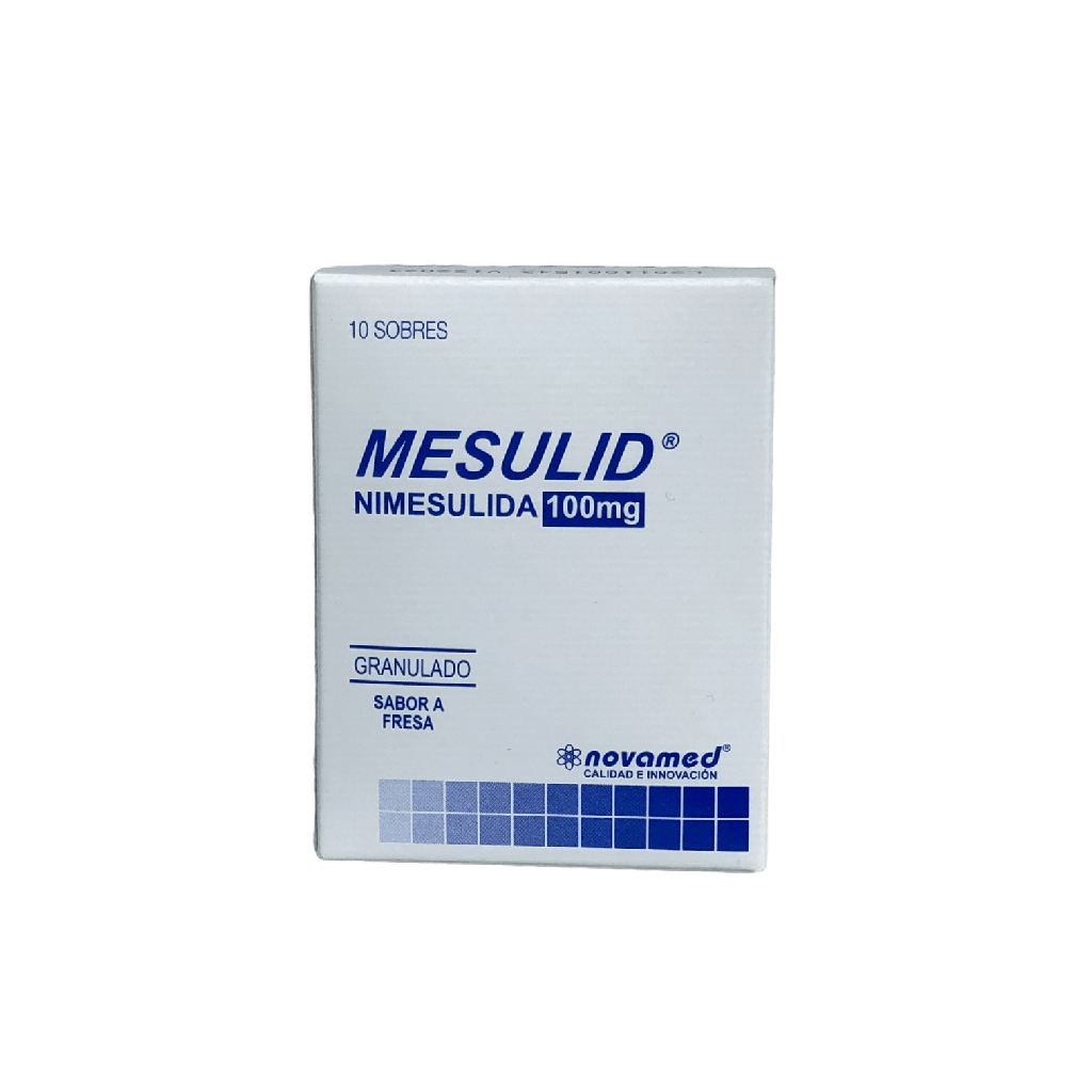 Mesulid 100 Mg Granulado Polvo Solucion Oral Sobres 2 Gr Caja X 10 Und (Novamed)