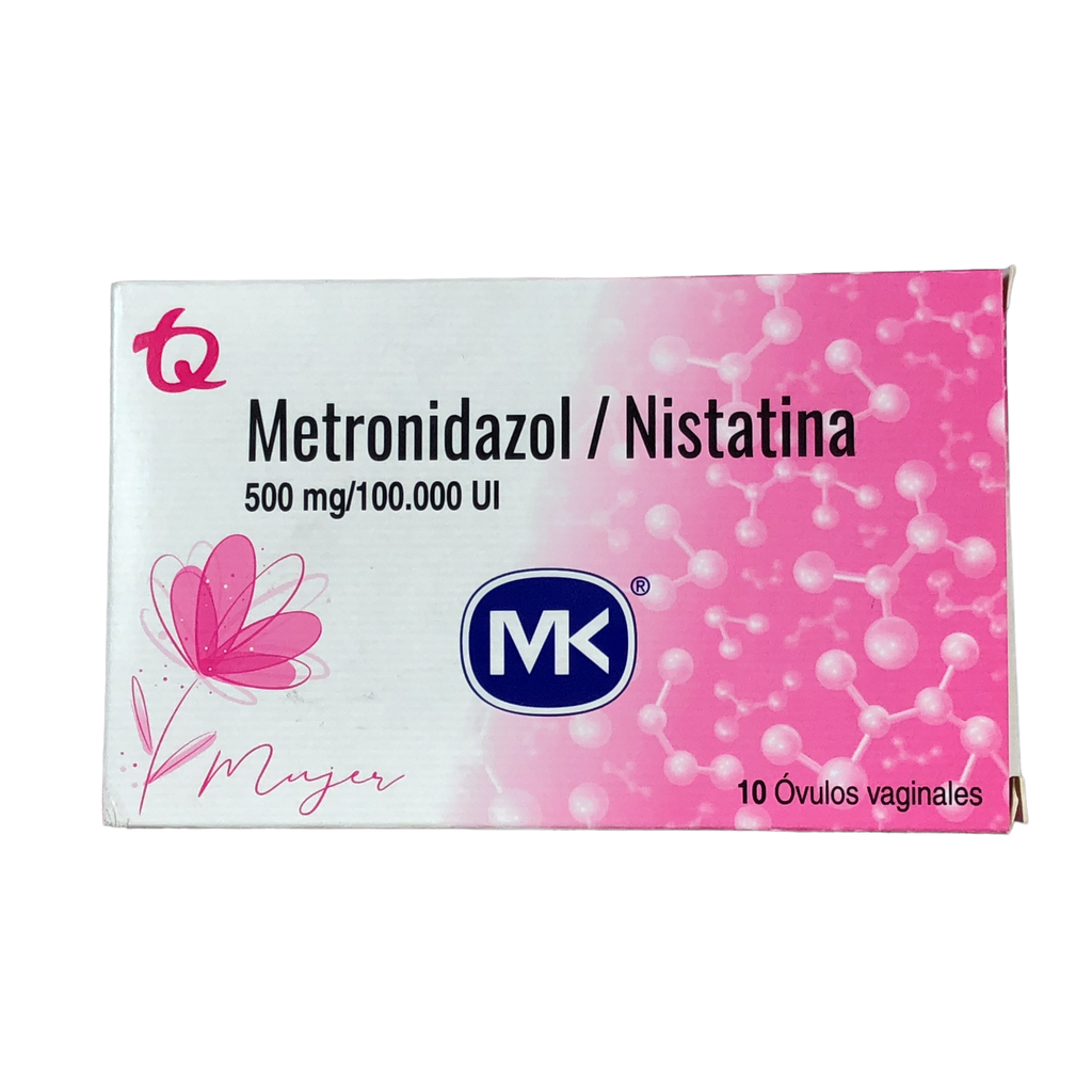 Metronidazol+Nistatina Ovulos Vaginales Caja X 10 Und (Tecnoquimicas)