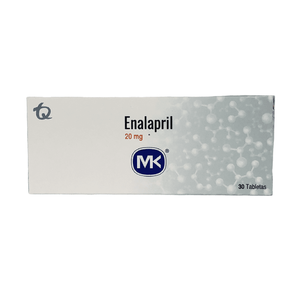 Enalapril 20 Mg Caja x 30 Tabletas Und (Tecnoquimicas)