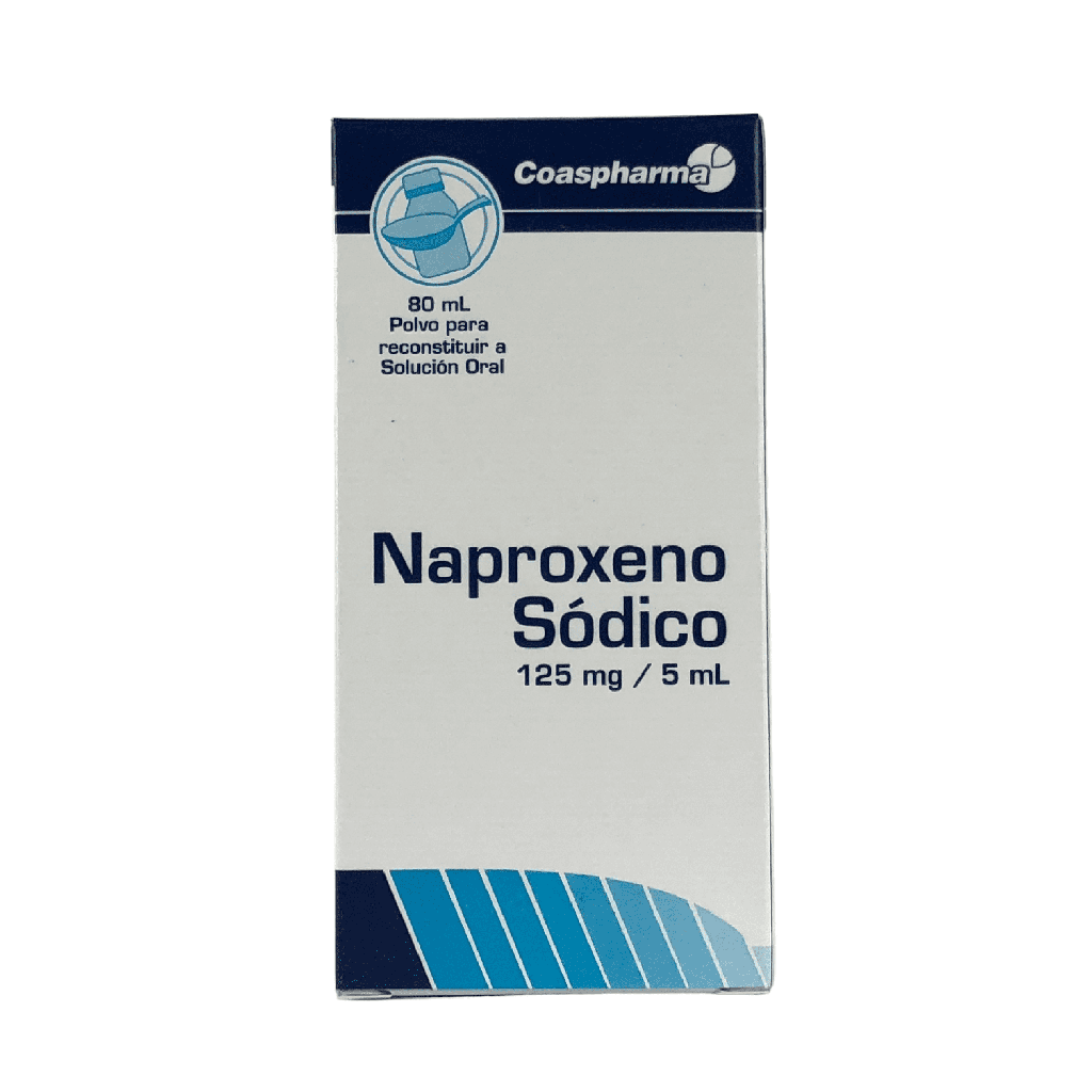 Naproxeno 125 Mg/5 Ml Polvo Suspension Oral Frasco X 80 Ml Und (Coaspharma)