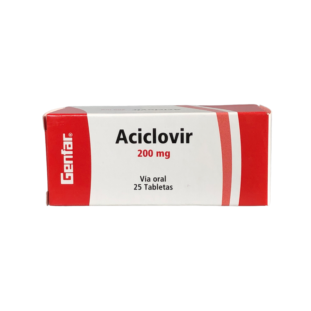 Bonificado Aciclovir 200 Mg Tableta Caja X 25 Und (Genfar)