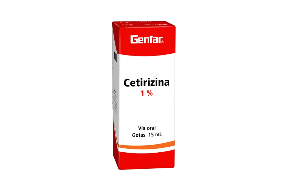 Cetirizina 1 % Gotas Orales Frasco X 15 Ml Und (Genfar)