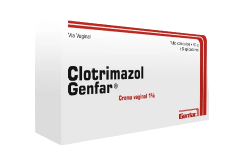 Clotrimazol 1 % Crema Vaginal Tubo x 40 Gr + 6 Aplicadores (Genfar)