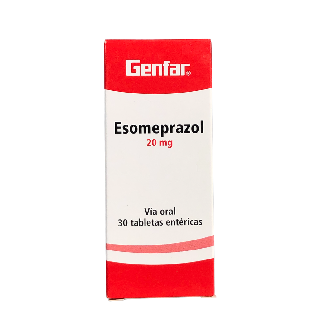 Esomeprazol 20 Mg Tableta De Liberacion Retardada Caja X 30 Und (Genfar)