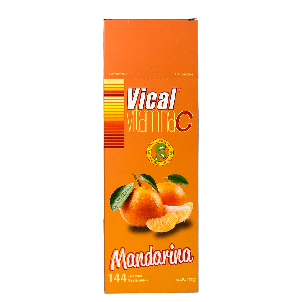 Vical(Vitamina C) 500 Mg Tableta Masticables Mandarina Caja X 144 Und (Ecar)