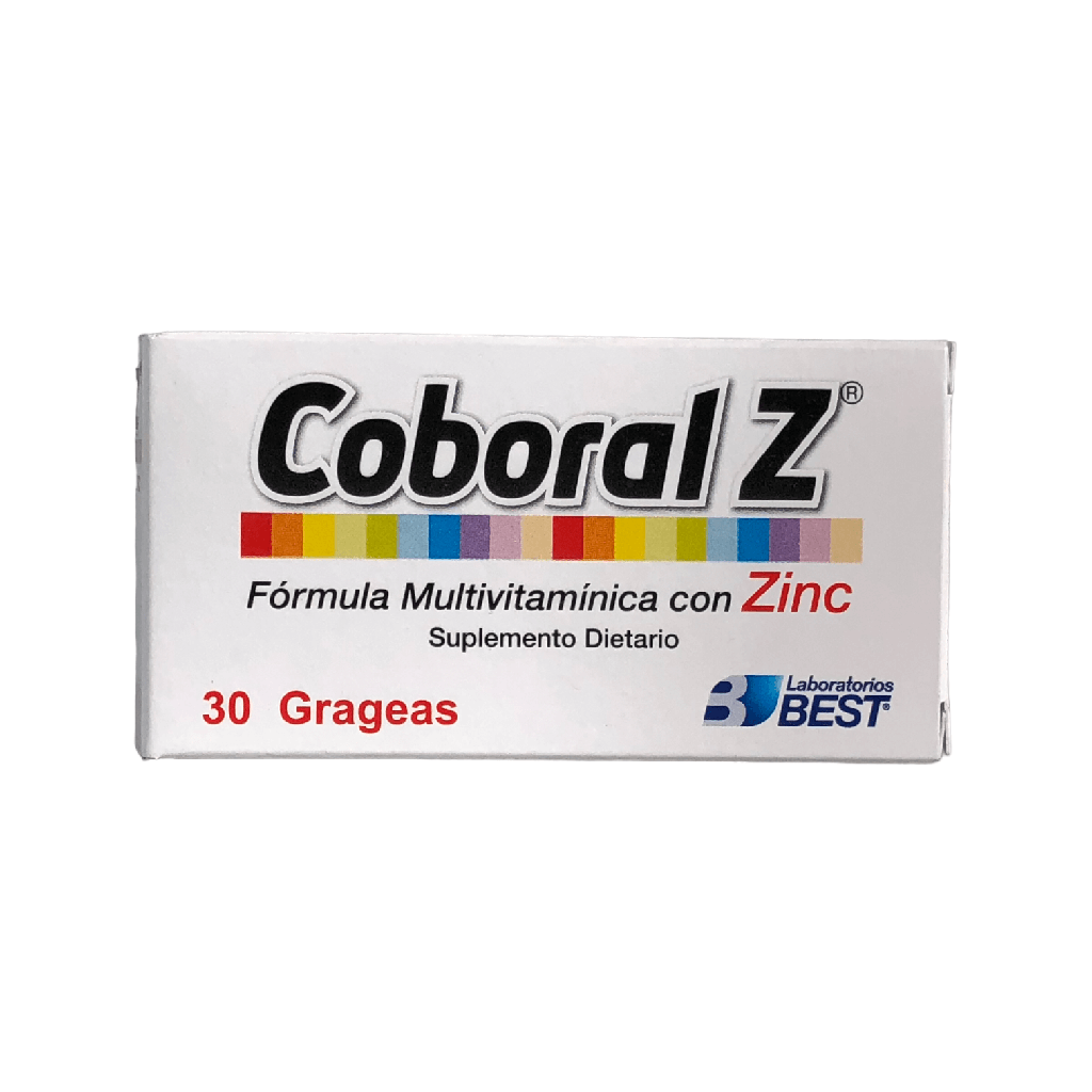 Coboral Z Multivitaminico Frasco x 30 Tabletas (Best)