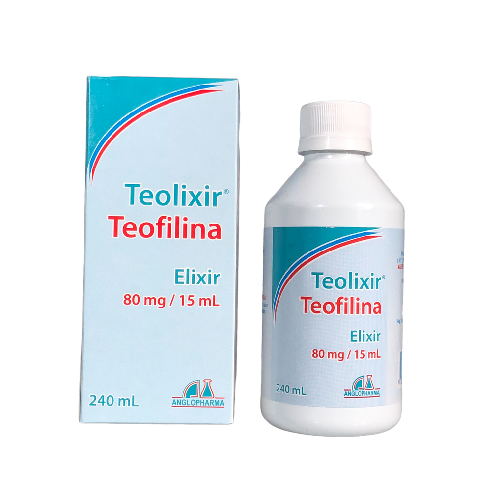 Teolixir (Teofilina) Elixir 80 Mg/15 Ml Frasco x 240 Ml (Anglopharma)