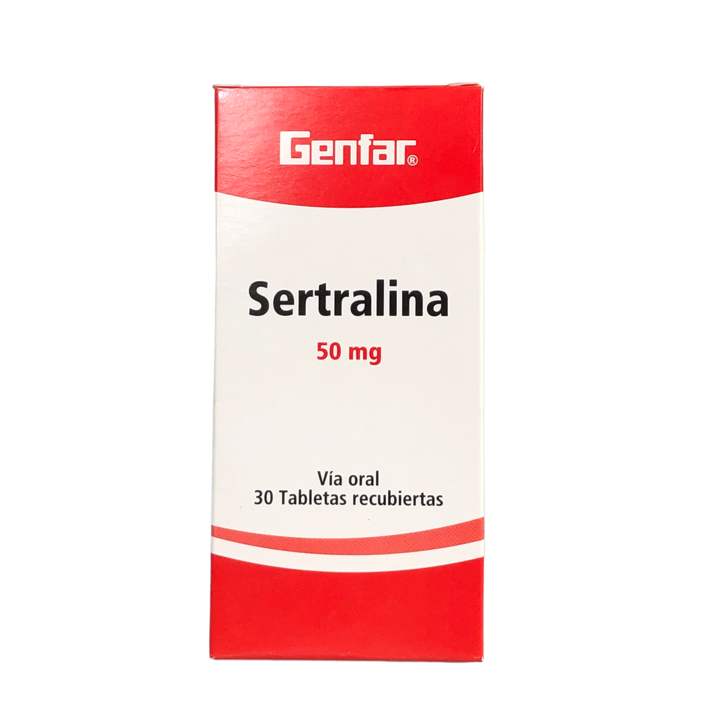 Sertralina 50 Mg Tableta Recubiertas Caja X 30 Und (Genfar)