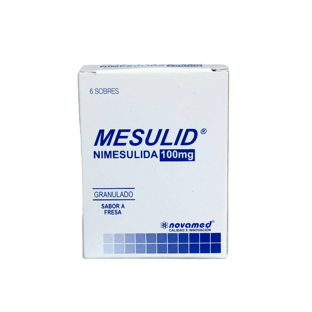 Mesulid 100 Mg Granulado Polvo Solucion Oral Sobres 2 Gr Caja X 6 Und (Novamed)