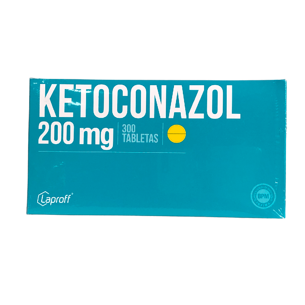 Ketoconazol 200 mg tableta Caja x 300 (Laproff)