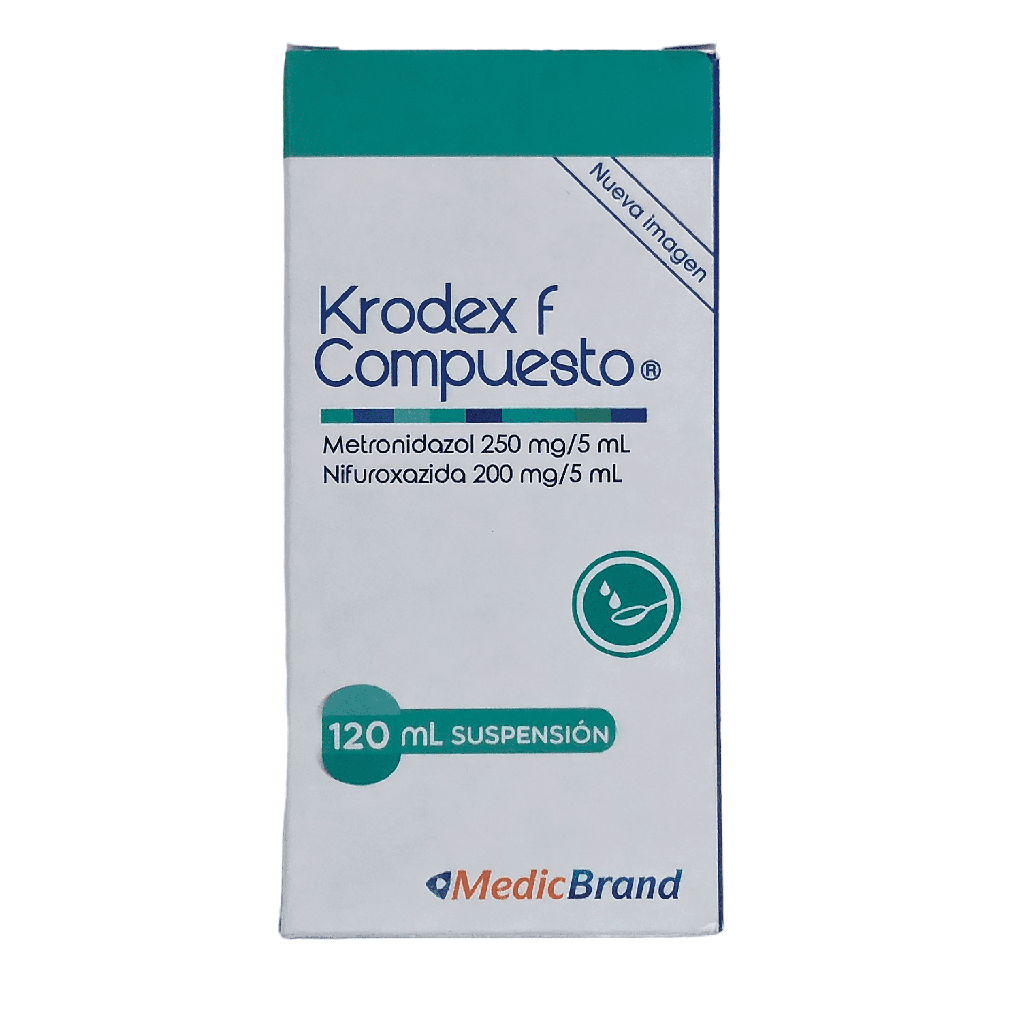 Krodex F Compuesto(Metronidazol+Nifuroxazida)Suspension Oral Fco x 120 ml(MedicBrand)