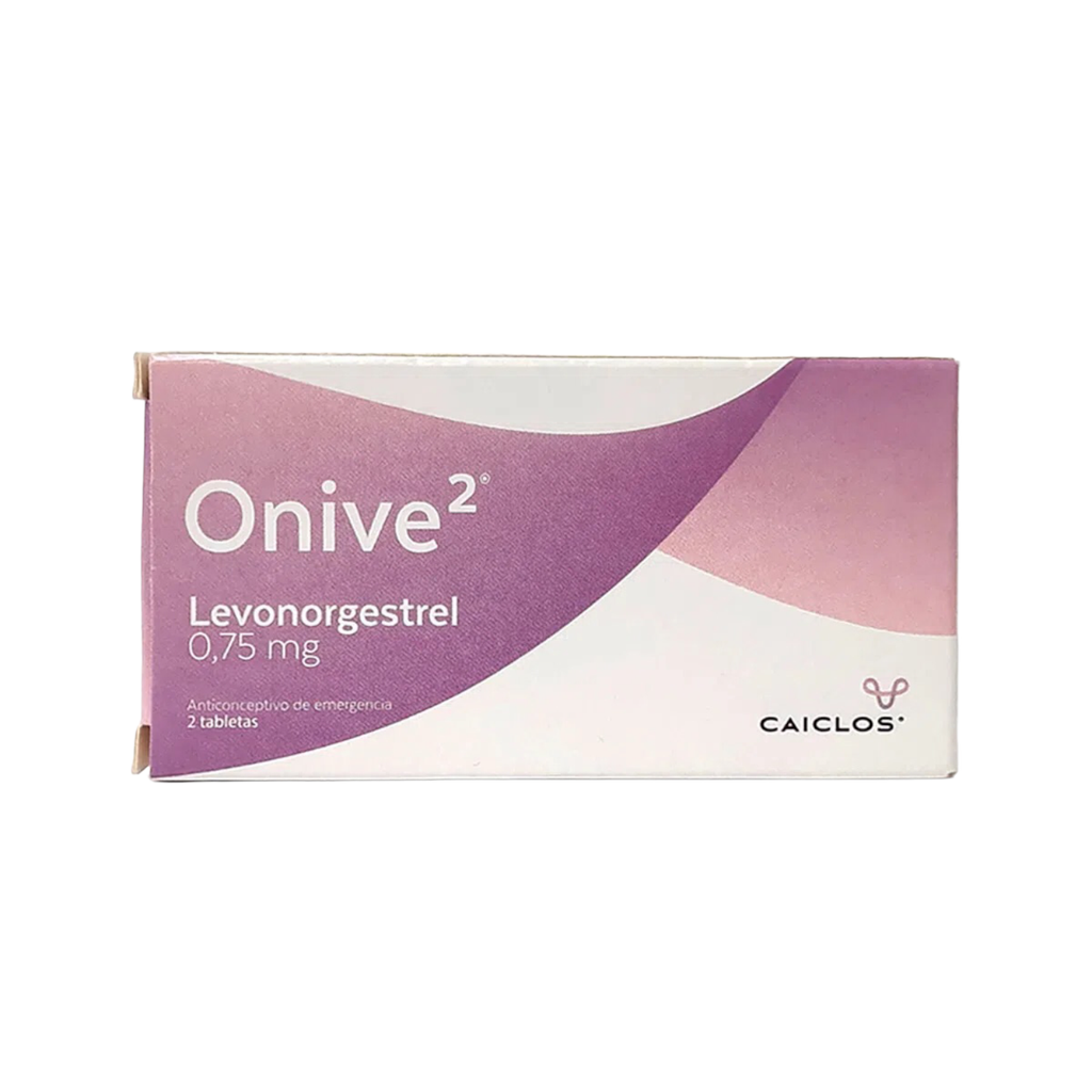 Onive 2 (Levonorgestrel) 0.75 Mg Caja x 2 Tabletas (Profamilia)