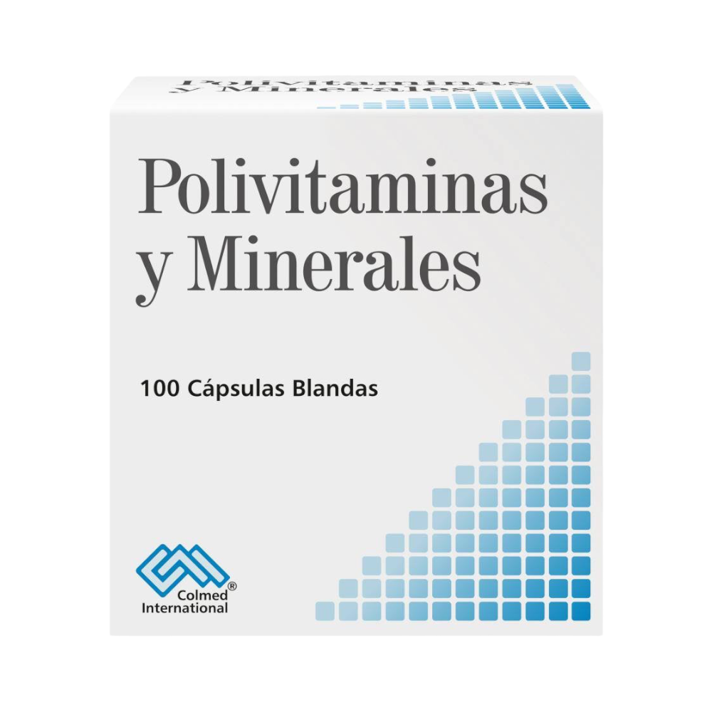 Polivitaminas Y Minerales Caja x 100 Capsulas Blanda (Colmed)