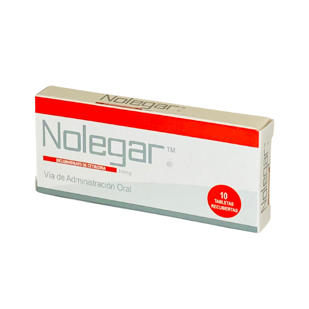 Nolegar(Cetirizina)10 Mg Caja x 10 Tabletas(GC-Pharma)