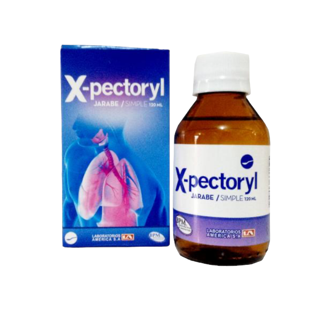 X-Pectoryl (Guayacolato+Cloruro de Amonio) Jarabe Frasco x 120 Ml (Lab America)