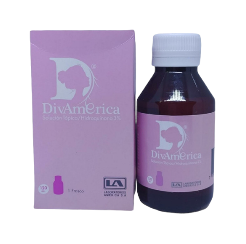 DivAmerica (Hidroquinona) 3% Solucion Topica Frasco x 120 ml (Lab America)