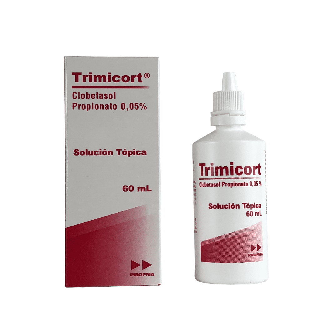 Trimicort (Clobetasol) 0.05 % Locion Topica Frasco x 60 Ml Und (Profma)