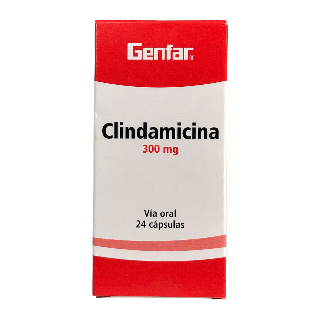 Clindamicina 300 Mg Caja x 24 Capsulas Und (Genfar)