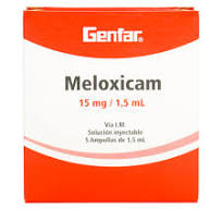 Meloxicam 15 Mg/1.5Ml Solucion Inyectable Caja x 5 Ampollas Und (Genfar)