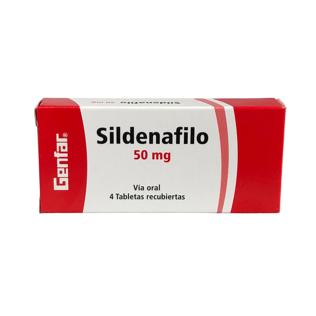 Sildenafil 50 Mg Caja x 4 Tabletas und (Genfar)