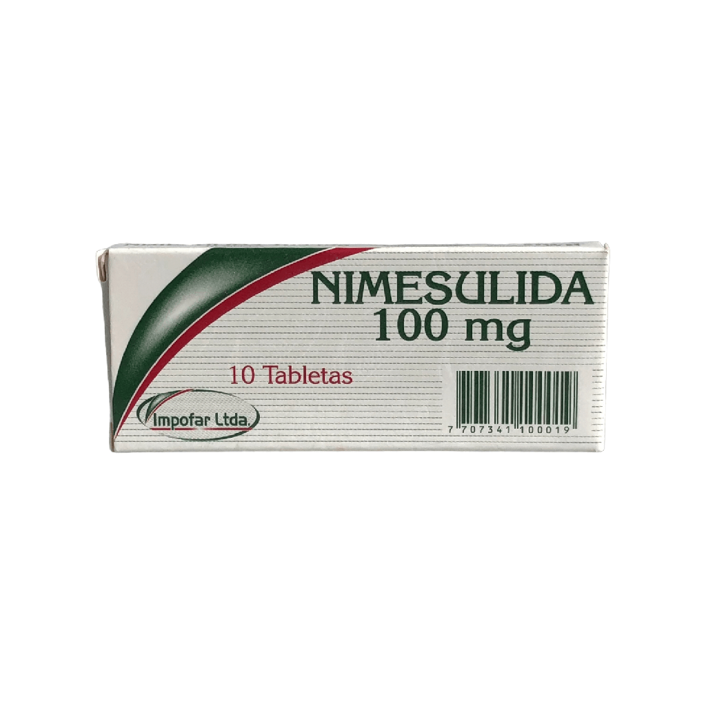 Nimesulida 100 Mg Caja x Tabletas 10 Und (Comerlat)