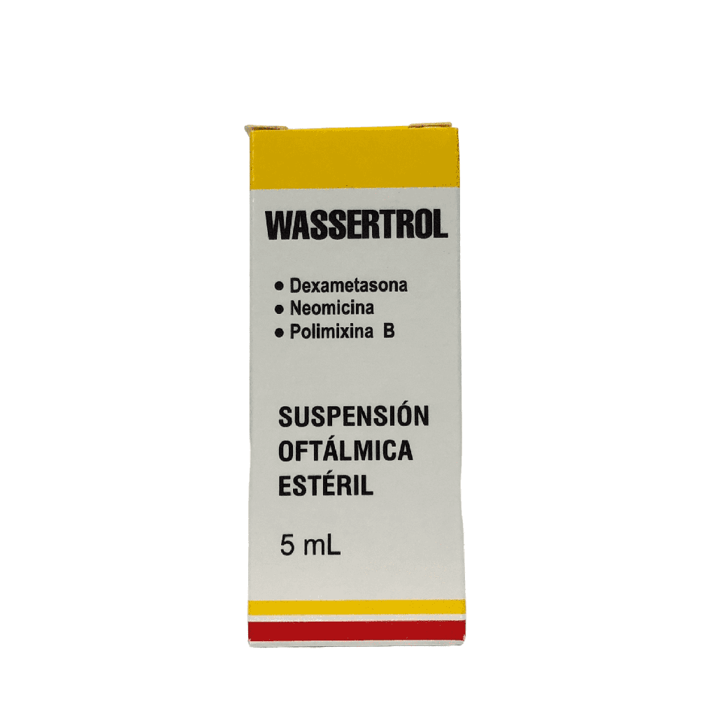 Wassertrol (Neomicina+Polimicina B+Dexametasona) Suspension Oftalmica Frasco x 5 Ml (Tecnoquimicas)