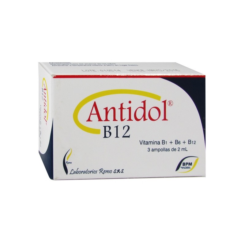 Antidol B12 Caja x 3 Ampollas x 2 Ml Und (Remo)
