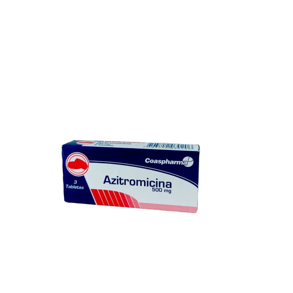 Azitromicina 500 Mg Caja x 3 Tabletas Und (Coaspharma)