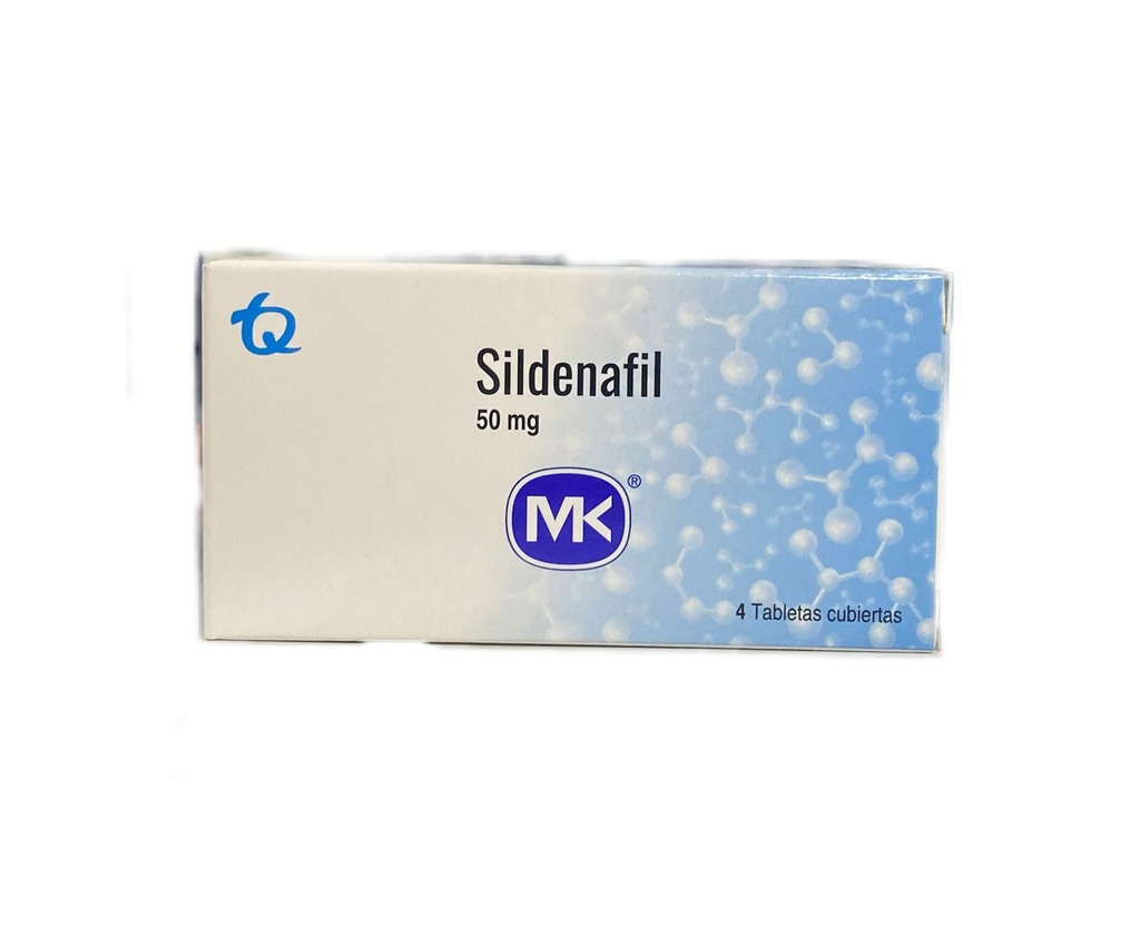 Sildenafil 50 Mg Caja x 4 Tabletas Und (Tecnoquimicas)