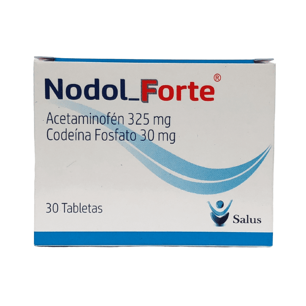 Nodol Forte (Acetaminofen+Codeina) 325/30 Mg Caja x 30 Tabletas Und (Salus Pharma)