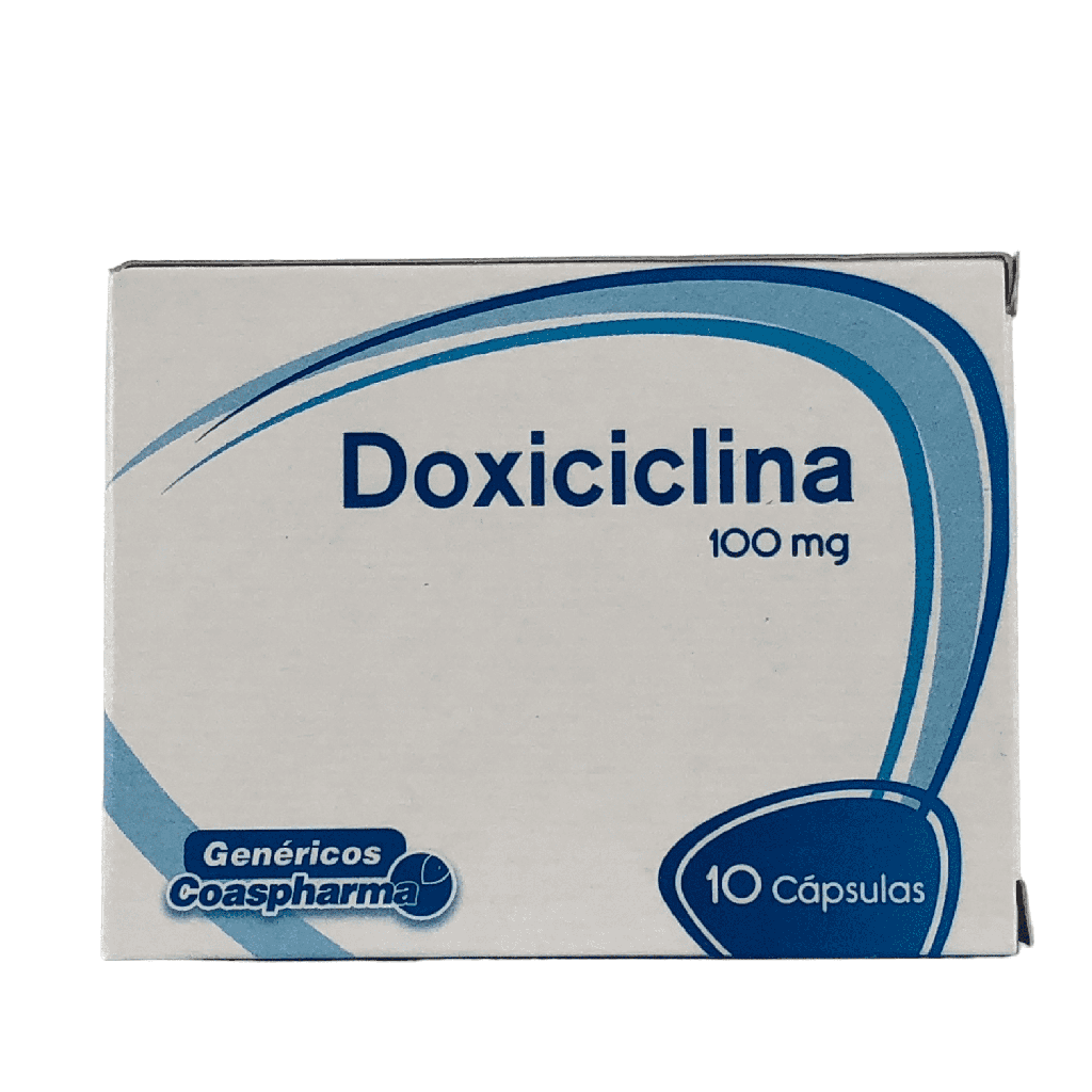 Doxiciclina 100 Mg Caja x 10 Capsulas Und (Coaspharma)