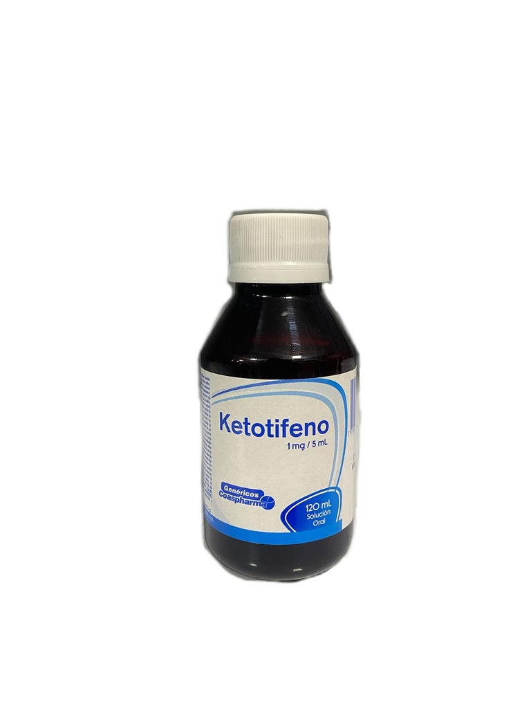 Ketotifeno 1 Mg/5 Ml Jarabe Frasco x 120 Ml Und (Coaspharma)